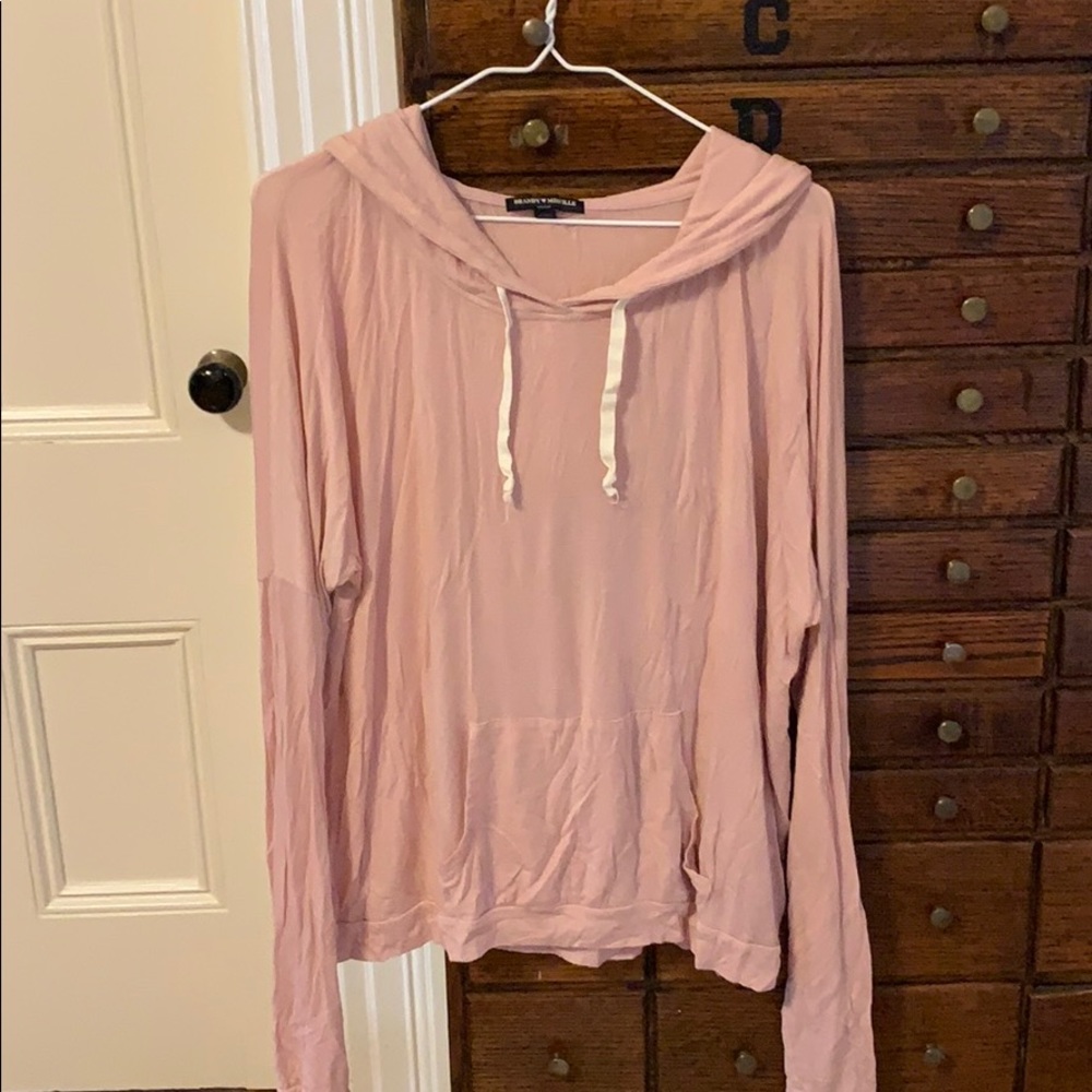 Brandy Melville light pink hoodie